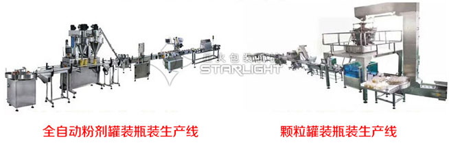 星火熱賣全自動粉劑、顆粒罐裝生產線